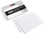 Paquete De 100 Fichas Rayadas Blancas Miquelrius 160x215 Mm