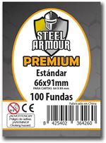 Fundas Cartas 100 Fundas Para Cartas Premium Steel Armour 6,6X9,1Cm