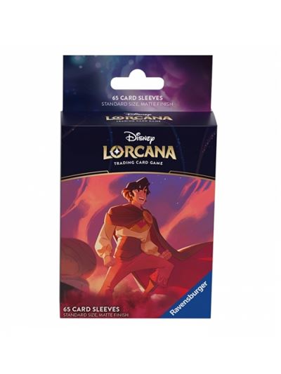 Juego de cartas - fundas de cartas disney lorcana: shimmering skies aladdin