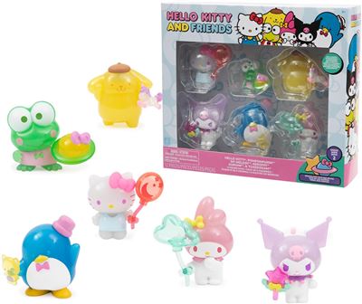 Pack de 6 figuras hello kitty 5cm
