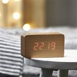 Reloj despertador de madera Somnia