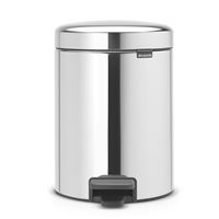 Cubo de basura con pedal Brabantia NewIcon 5 L Acero pulido