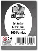 Fundas Cartas 100 Fundas Para Cartas Estandar Steel Armour 6,6X9,1Cm