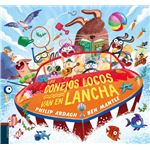 Los conejos locos van en lancha