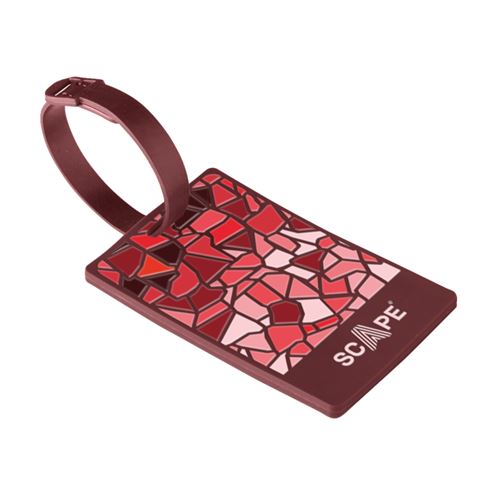 Etiqueta De Identificación Para Equipaje De Viaje Scape Travel Trencadís Rojo
