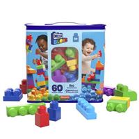 Bloques De Fisherprice dch55 mega bloks bolsa 60 juguetes 1 año