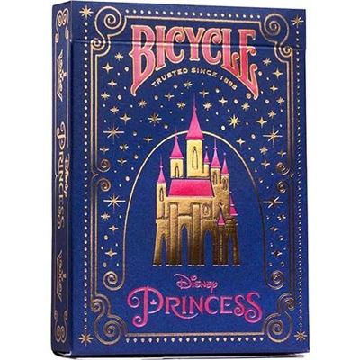 Baraja bicycle disney princess azul o rosa