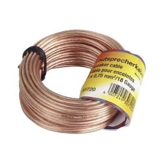 Hama cable para altavoz OFC 2x 0.75mm 10m