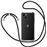 Funda 4-ok Transparente + cuerda Negro para iPhone 15