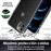 Funda 4-ok Transparente + cuerda Negro para iPhone 15