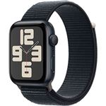 Apple Watch SE 44 mm GPS Caja de aluminio Medianoche y correa Loop deportiva Medianoche