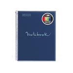 Libreta Miquelrius A4 120 Hojas Cuadriculada Emotions Azul Marino