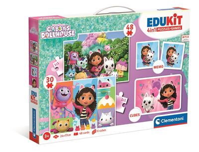Edukit 4 en 1 gabby's dollhouse