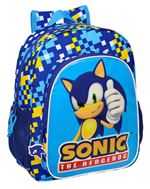 Mochila Junior Safta Adaptable A Carro Sonic Speed