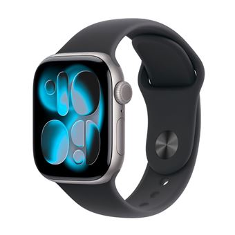 Apple Watch Series 11 GPS + Cellular 42mm Caja Aluminio Gris espacial y Correa Deportiva Negra - Talla M/L
