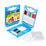 Maletín 65 Piezas Create & Colour Crayola Con 25 Rotuladores Lavables + Hojas