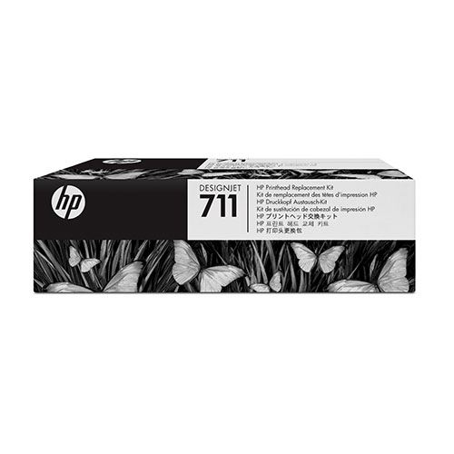 Hp Blanco/Negro Cabezal De Impresión Pack 4 Colores (Cmyk) 711 C1q10a