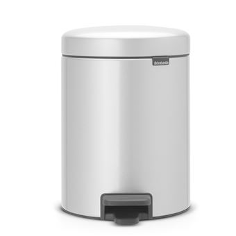 Cubo de basura con pedal Brabantia NewIcon 5 L Gris metalizado