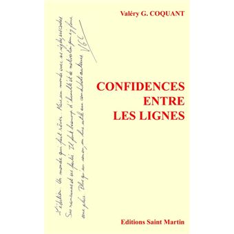 Confidences entre les lignes - 1