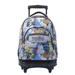 Mochila Totto Escolar Con Ruedas Multicolor Lazel - Renglones