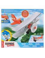 Jakks pacific  sonic the hedgehog biplano tornado y sonic 6cm