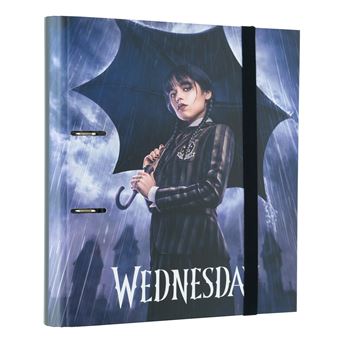 Carpeta Miércoles Adamms 2 anillas troquelada premium - 1