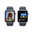 Apple Watch SE 44mm GPS Caja de aluminio en plata y correa deportiva Azul abismo - Talla M/L