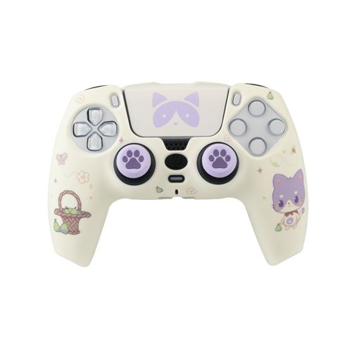 Combo Pack Fr·tec Carcasa Rígida + Grips Tanooki + Stickers Para Ps5