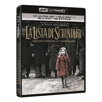 La Lista de Schindler - Ed especial 25 aniversario - UHD + Blu-Ray + Blu-Ray Extras