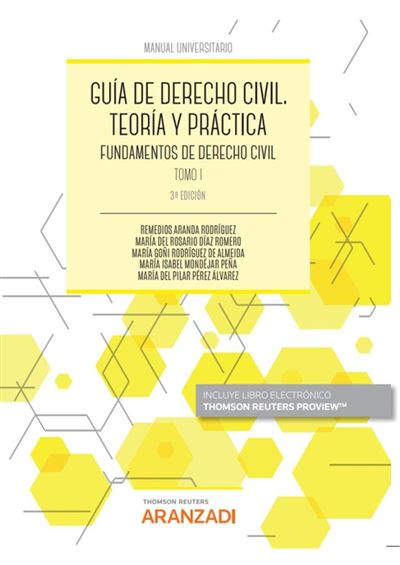 Editorial Aranzadi Guía De Derecho Civil. Teoría Y Práctica (Tomo I) (Papel + E-Book)