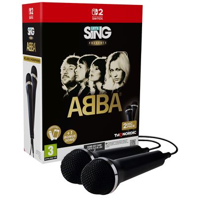 Plaion Let's Sing Abba Pack 2 Micrófonos Nintendo Switch 2