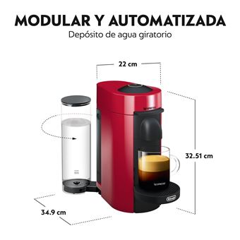 Cafetera de cápsulas Nespresso De'Longhi Vertuo Plus ENV150.R 1260 W, 19  bar Rojo - Comprar en Fnac