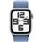 Apple Watch SE 44mm GPS Correa de aluminio Plata y correa Loop deportiva Azul invierno
