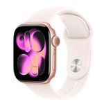 Apple Watch Series 11 GPS + Cellular 42mm Caja Aluminio Oro rosa y Correa Deportiva Rubor claro - Talla M/L
