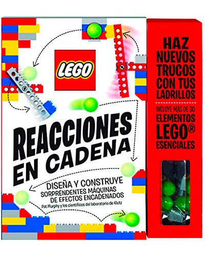 Lego Reacciones Cadena libro de los editores klutz español diseña y construye sorprendentes efectos encadenados