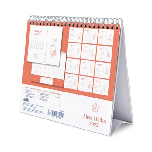 Calendario De Escritorio 2023 Grupo Erik - Diseño Viajero, Con Base Estable, Ideal Para Oficina O Casa