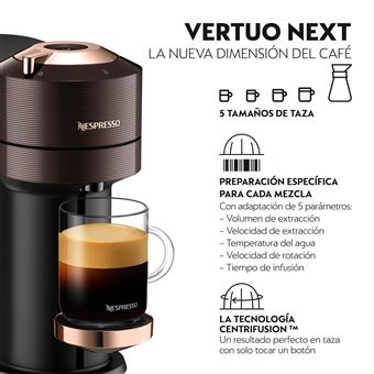 Cafetera de cápsulas Nespresso De'Longhi Vertuo Next ENV120.GY para cápsulas  Nespresso Vertuo