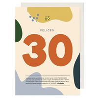 UO Postal de cumpleaños felices 30