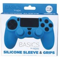 Funda Silicona + Grips DualShock azul PS4