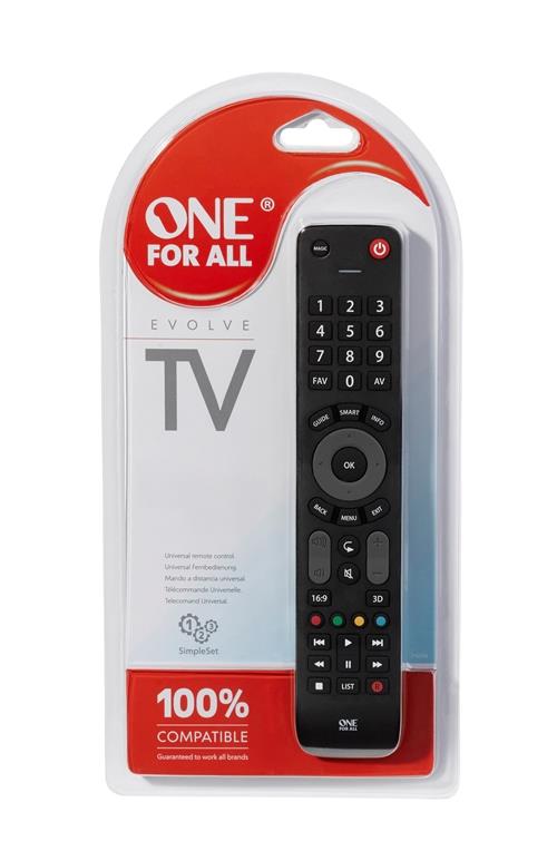 Mando universal One For All Evolve TV Negro - Mandos a distancia - Los  mejores precios