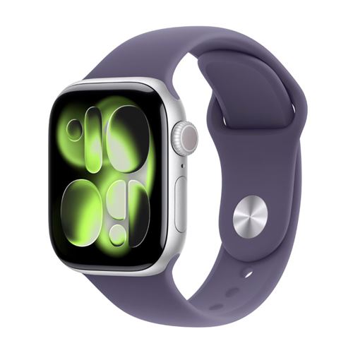 Apple Watch Series 11 Gps + Cellular 42mm Caja Aluminio Plata Y Correa Deportiva Morado Niebla - Talla S/m