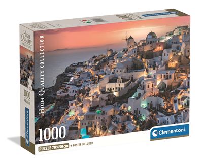 Puzzle clementoni 1000 shades of santorini