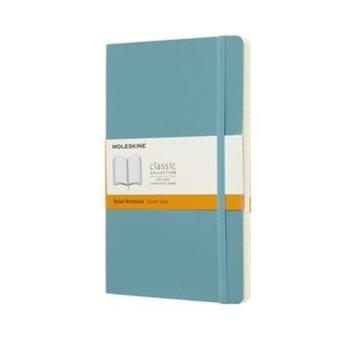 Libreta Moleskine Classic L Pautado Blanda Azul Arrecife