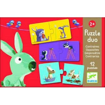 Puzzle Opuestos dúo rompecabezas Djeco