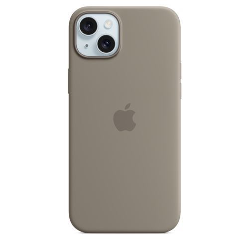 Apple Funda De Silicona Con Magsafe Arcilla Para Iphone 15 Plus