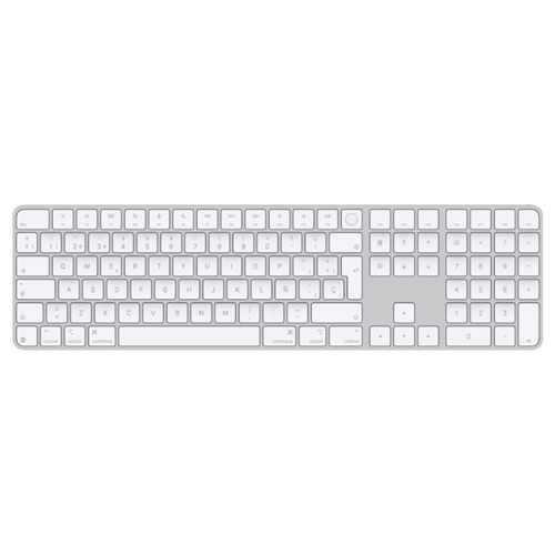 Magic Keyboard Apple Con Touch Id Y Teclado Numérico Para Modelos De Mac Con Chip De Apple, Español - Teclas Blancas