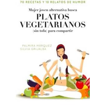 Mujer joven alternativa busca platos vegetarianos - 1