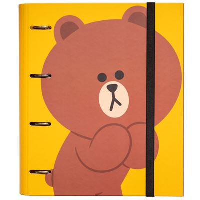 Carpeta De 4 anillas erik premiun line friends troquelada