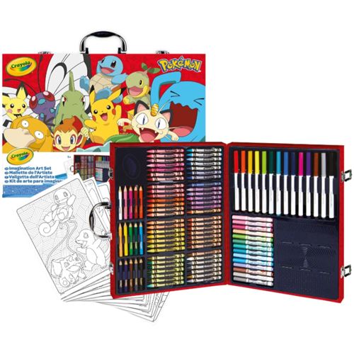 Crayola - Pokémon - Libro para colorear y pegatinas, Crayola Actividades