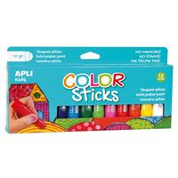 Apli 12 Barras de tempera kids 14228 color sticks 10